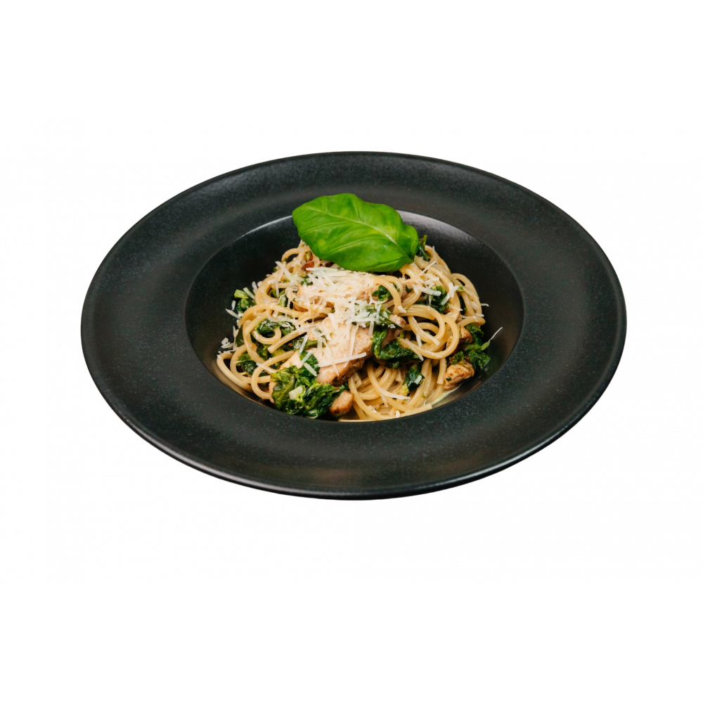 З куркою та шпинатом