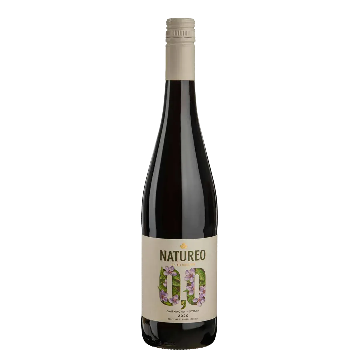 Garnacha Syrah Natureo, Torres, червоне напівсолодке, безалкогольне, Іспанія